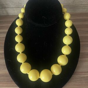 Yellow Beaded Necklace